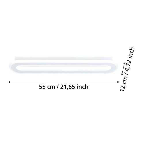 EGLO - ceiling light  MACCHIONI 550x120mm 20W 2360lm CCT remote control - 901236