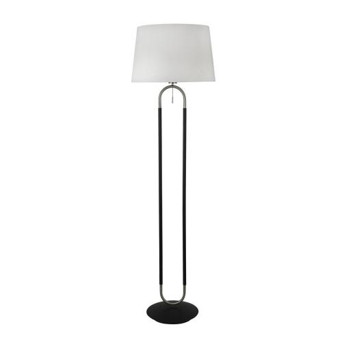 SEARCHLIGHT - Floor Lamp satin silver, black JAZZ EU41432SS Е27 60W