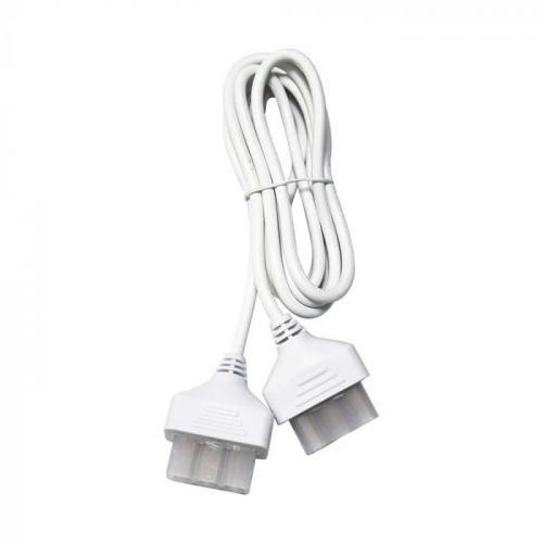 V-TAC - Захранващ Кабел С 2 Букси Бяло 2M 3*0.75mm² SKU: 10182