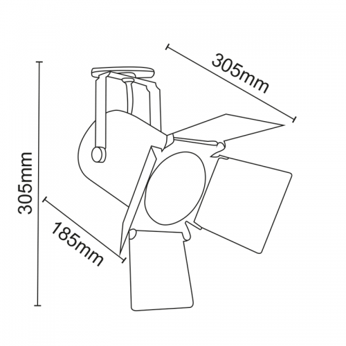 ACA LIGHTING - track luminaires 238TLW2W