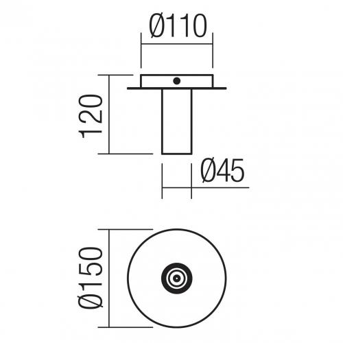 SMARTER - Плафон TAJ 01-2409 цвят матово златист E27 42W