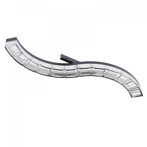 ACA LIGHTING - TBOYD1230 TBOYD-MINI TRACK CURVED LINEAR LIGHT BLACK/ WHITE 45° BEAM ANGLE 12W 3000K 860LM 24V DC 5 YEARS WARRANTY