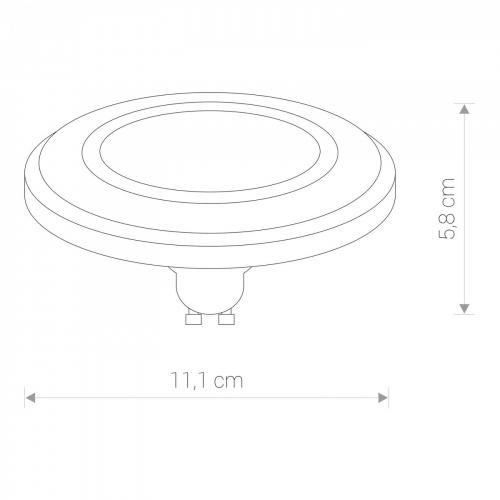NOWODVORSKI - LED LENS ES111 9W  30° 3000K GU10  9345