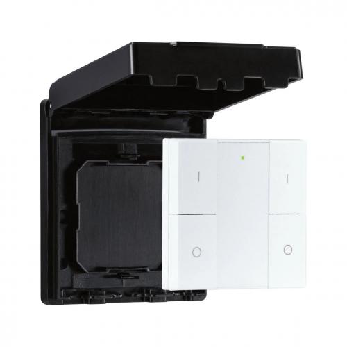 PAULMANN - 50137   Wall Switch Smart Home Zigbee 3.0 On/Off/Dimm Outdoor  ✴ Black