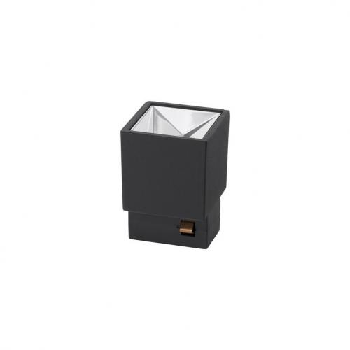 NOVA LUCE - LED Module for track L:3.6, W:3.6, H:5.1 cm.  9070129   BUXTON L ⚡ Osram 2.5W ⚡ 35lm ⚡ 3000K ⚡ CRI>90 ⚡ UGR<10 ⚡ ∡34° ✴ Black 