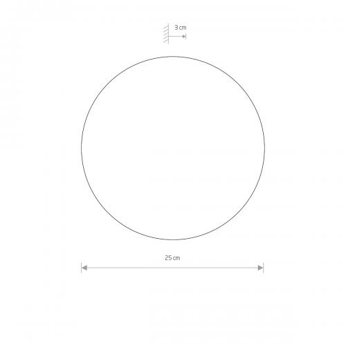 NOWODVORSKI - RING LED chocolate M 10352  9W  3000K 25 cm