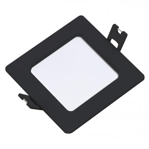 RABALUX - LED Recessed panel SHAUN2 black square 3W 200lm IP20 3000K 71228