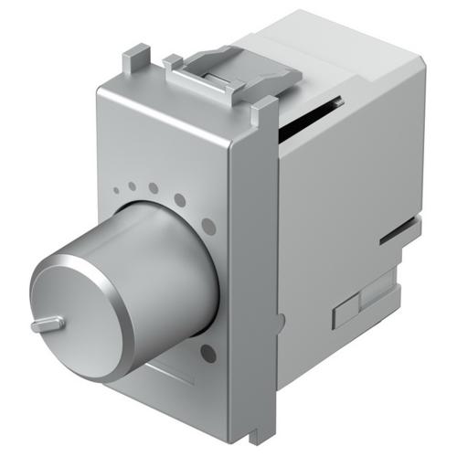 TEM - EM14ES Dimmer rotatable R=0-180W LED=0-180VA 1M, color Silver matt, Modul