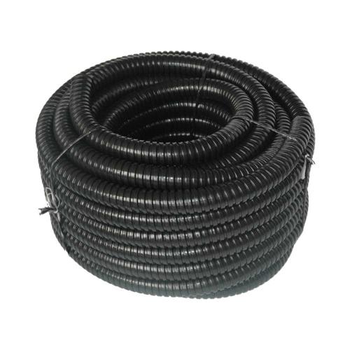 RADELSAN - Метална гофрирана тръба Ø37mm черна с PVC изолация с тел 
