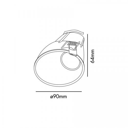 FARO - FRESH Gold wall washer GU10 Ref.02100603