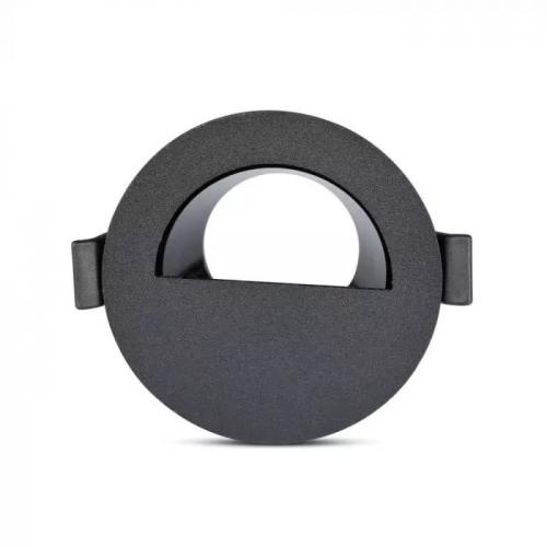 V-TAC - GU10 Fitting Half Round Black & Black SKU: 8608 VT-884