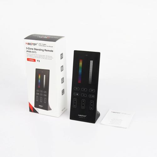 MiBOXER - Вертикално RGB+CCT дистанционно управление, 2,4 GHz Y3 черно