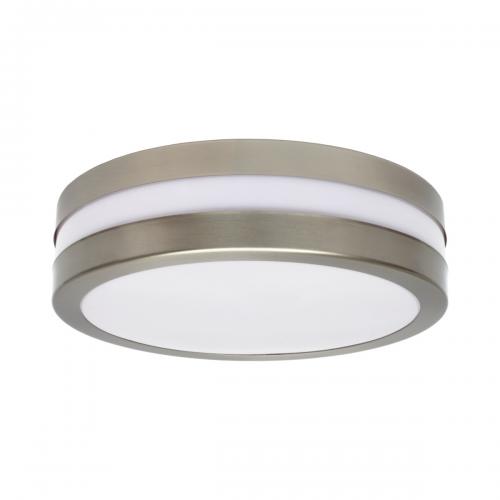 KANLUX - Ceiling-mounted light fitting with replaceable light source JURBA DL nickel  2xmax18W E27 IP44 CFL/LED 8980  