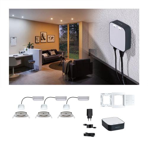 PAULMANN - 5181  Attractively priced starter set Smart Home smik Gateway with wall switch