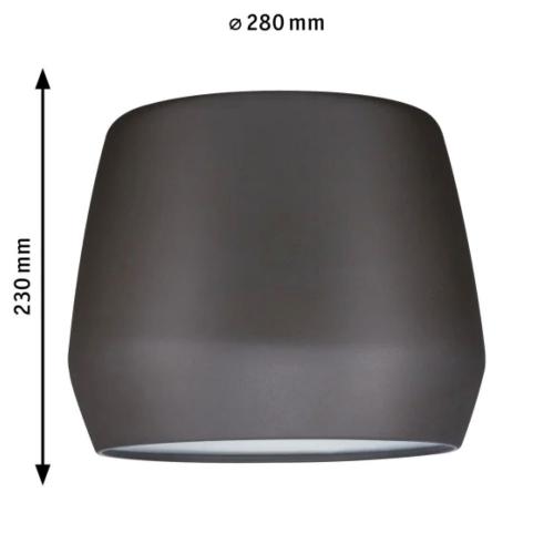 PAULMANN - Lampshade  95440  URail  2Easy 280mm. • Grey matt