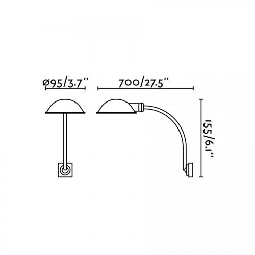 FARO - REMAKE Chrome reading lamp 50122