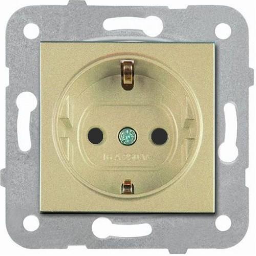 PANASONIC - Socket 2P+E, Complete WKTT02022BR‐EU1 bronze