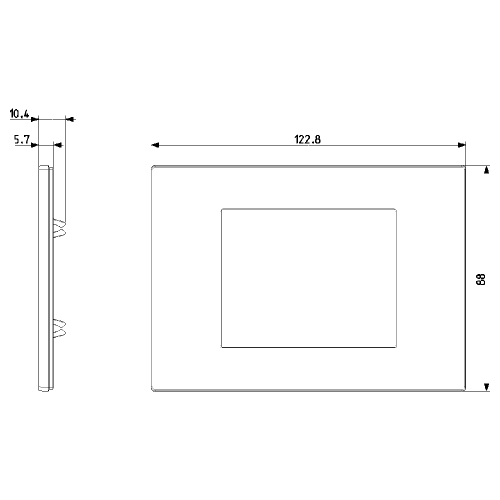 VIMAR - 30653.41 Reflex Cover Frame Linea Gloss Canvas 3M