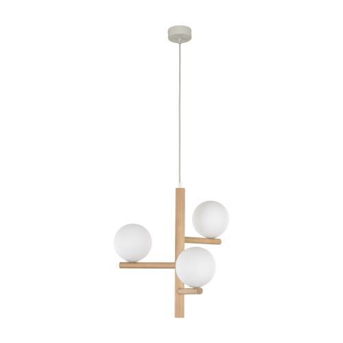 TKLighting - PENDANT ESTERA 3XG9 3x8W LIGHT/BROWN 6799