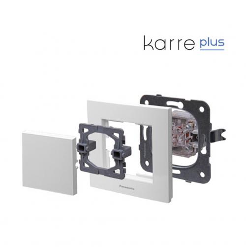 PANASONIC - Телефонна розетка Panasonic Kare сив WKTT04022SL‐EU1