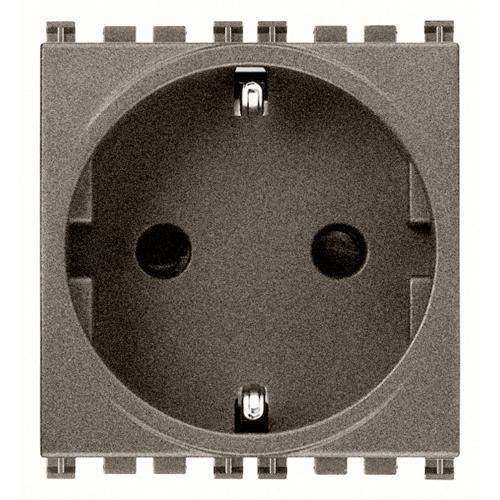 VIMAR - 19208.FX.M - 2P+E 16A DE SICURY outlet screwlessMetal