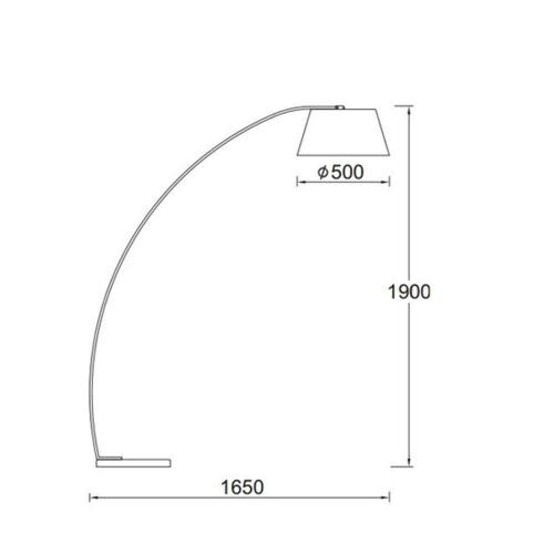 ACA LIGHTING - Лампион MF11185WH 1xE27