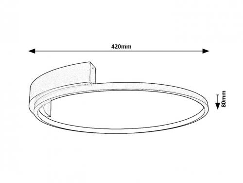 RABALUX - Плафон  71287  Holize  LED23W✴L42cm✴1350lm✴4000К