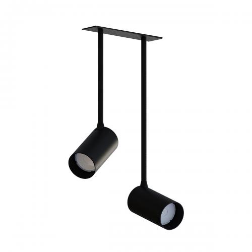 NOWODVORSKI - Spot lamp 7740 MONO SURFACE LONG II BLACK • GU10 2X10W only LED • IP20