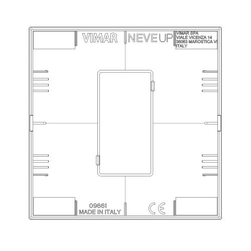 VIMAR - 09661.24 Рамка 1М немски стандарт цвят матирана мед NEVE UP
