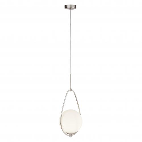 SEARCHLIGHT -  9171-1SS Avalon 1lt Ball Pendant, Ss With Opal Glass  