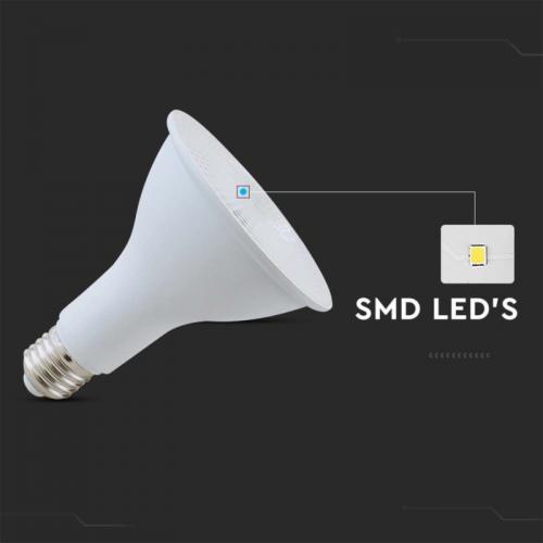 V-TAC - LED Bulb SAMSUNG Chip 11W E27 PAR30  Plastic 6500K SKU: 21155