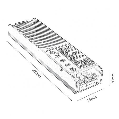 RABALUX - LiTrack драйвър 200 използваема мощност 230V 200W L20,7cm 70207