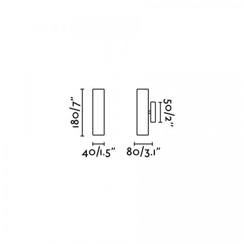 FARO - LISE LED Black wall lamp Ref.29889