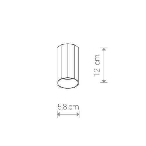 NOWODVORSKI - ceiling luminaire 8876 POLY S BLACK