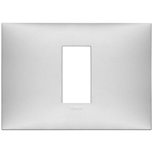 VIMAR - 09671.21 cover plate - 1 centered module matt silver color NEVE UP
