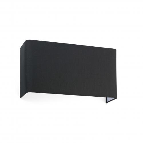 FARO - COTTON Horizontal Square black wall lamp 2L Ref.66414