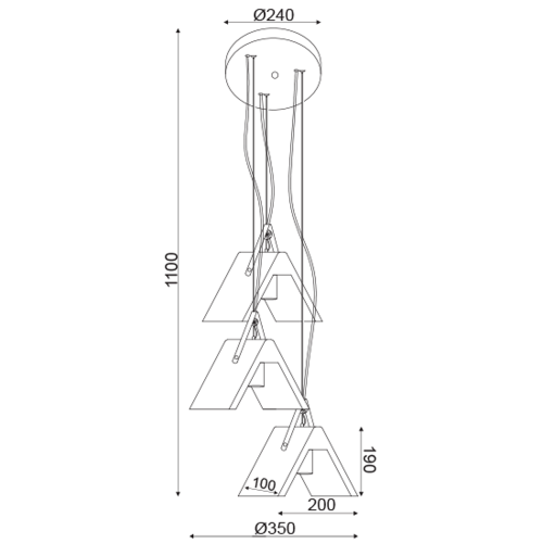 ACA LIGHTING - Пендел ALFA DCR171193PR
