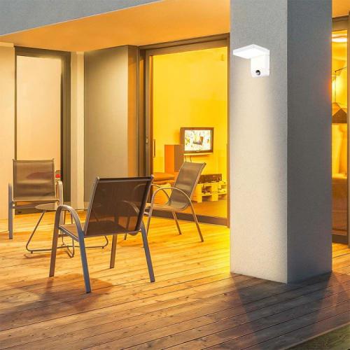 V-TAC - 20W LED Стенна Лампа Сензор Бяла Квадрат 3000K IP65 SKU: 2946 VT-11020