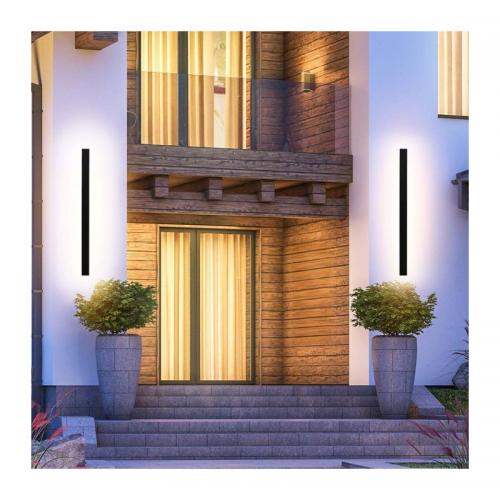 V-TAC - 10W LED Линейна Фасадна Лампа 510x60x50мм 3000K Антрацит IP65 SKU: 10429