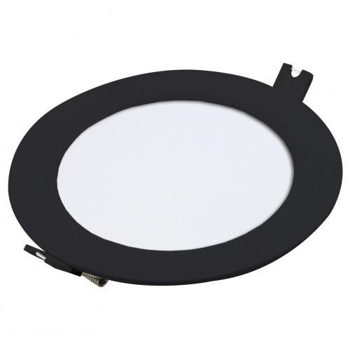 RABALUX - LED Панел за вграждане SHAUN2 черен кръг 6W 420lm IP20 4000K 71241