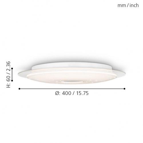 EGLO - Плафон 75534 IGROKA LED 18.8W, 2500lm