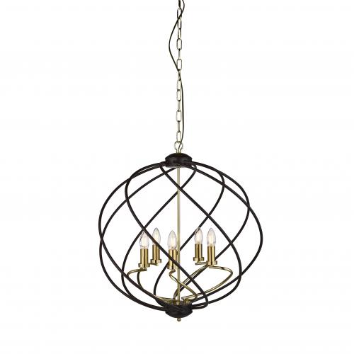 SEARCHLIGHT - pendant luminaire   FLOW 1805-5BK E14, 5X40W