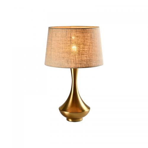 ELMARK - PIETRO TABLE LAMP 1XE27 GOLD/FLAX - 955PIETRO1T