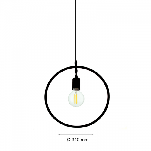 2R - Pendant 5106 D1/B 230V 40W E27 Ø320  SKU 05426