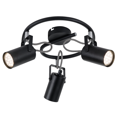ELMARK -  IZZY СПОТ 3xGU10 ЧЕРЕН 955IZZY3/BL
