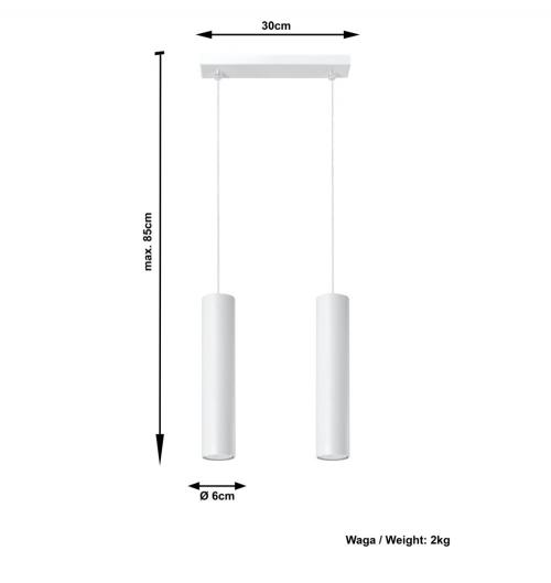 SOLLUX - Pendant LAGOS 2 SL.0324 white