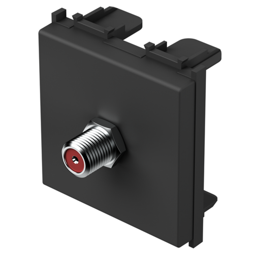 TEM - KM24SB Socket SAT individual 0db 2M, color Black matt, Modul