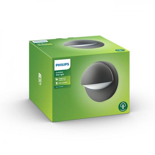 PHILIPS - Фасаден аплик IP44 June 16245/93/16 2700K