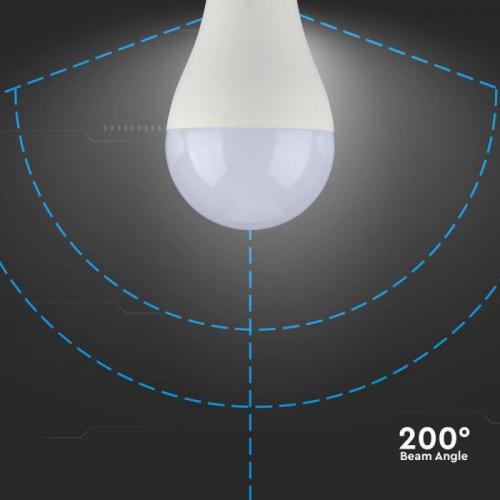 V-tac LED-Glühbirne A65 E27 – 17 W, 6500 K Kaltweiß, 1710 Lumen, Dimmbar, 20.000 H Lebensdauer