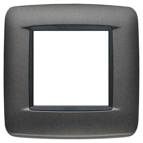 VIMAR - 20672.15 - Round plate 2M Bright matt anthracite